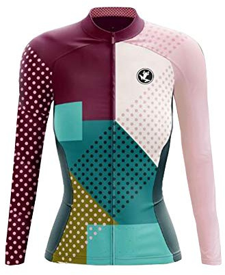 UGLY FROG Klassisch Radtrikot Damen Set Langarm Mode Herbst Sport & Freizeit MTB Fahrradbekleidung Radsport Hemd Polyester Bike Radlerhose Hervorragende Leistung