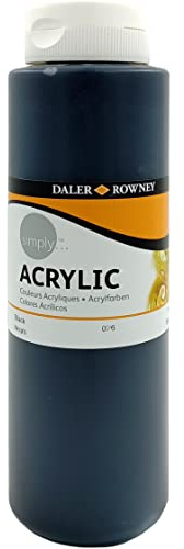 Simply Acrylfarbe, 750 ml, Schwarz