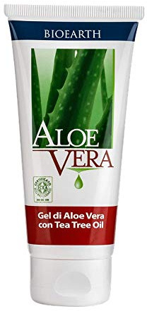 Puro Gel di Aloe Vera con Tea Tree Oil - Bioearth - biologico certificato - 100 ml