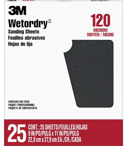 3M 88580NA 88602 Sand Paper, Wet, 9 x 11
