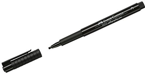 FABER-CASTELL 167599 - Tuschestift Pitt artist pen Callygraphy, Farbe 199, schwarz