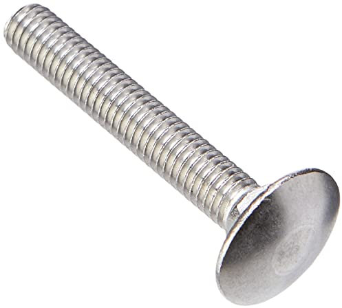 AHCM6 6mm x 40mm A2 Stainless Steel Cup Square Carriage Bolts Without Nuts (Pack of 50 Coach Bolts)