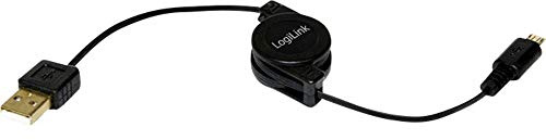 LogiLink CU0090 câble USB 0,75 m USB 2.0 USB A Micro-USB B Noir