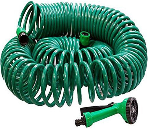 ASAB 30 Metre Coil 30M 100ft Retractable Garden Hose Reel Pipe with Spray Gun Nozzle