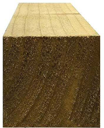 Ruby 3 x 3 (75mm) Pressure Treated Wooden Gate Fence Post 2.4m - Various Pack Sizes (6)