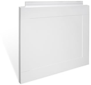 Croydex Unfold-n-Fit Height Adjustable 50-53 cm Bath End Panel, 66 cm, Gloss White