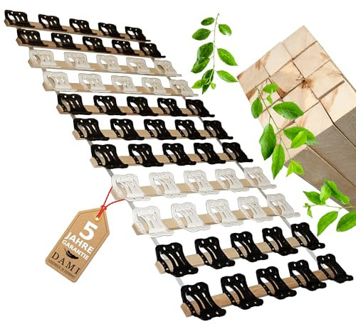 DaMi Rollrost RolloTel 140 x 200 cm, 5-Zonen Buchenholz Lattenrost, rollbar leicht & kompakt, Premium Rolllattenrost Holz Roll Rost Bett Matratze Bettrost Rollroste Lattenrahmen Lattenrostauflage