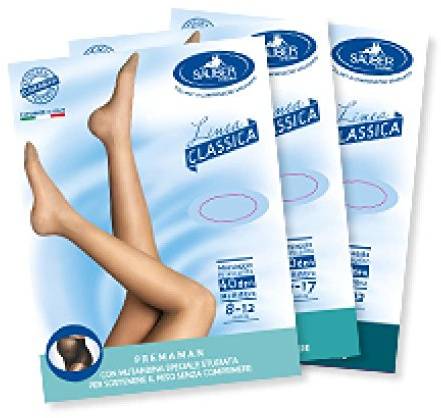 Sauber Pharma Linea Classica Collant Pre-maman 140 DEN Colore Neutro/Beige Taglia 2