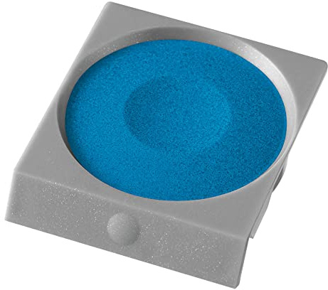 Pelikan Farbkasten Ersatzfarben, 3.5 ml, cyanblau (Ton 128) 10 Stück, passen in alle Deckfarbkästen von Pelikan