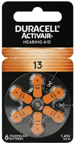 Duracell Activair batterier för hörapparater (orange) storlek 13 paket med 60