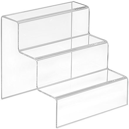 Zeigis Dekotreppe 3-Stufig 150x150x150mm aus glasklarem Acrylglas/PMMA