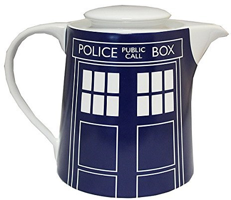 Doctor Who Tardis Door Panel Tea Pot, Blue