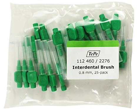 TePe Green Interdental Brush 0.8 mm 25 Pack by TePe