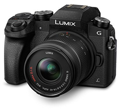 Panasonic LUMIX G DMC-G70KAEGK Systemkamera (16 Megapixel, OLED-Sucher, 7,5 cm OLED Touchscreen, 4K Foto und Video) mit Objektiv H-FS14042E schwarz