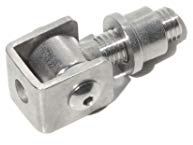 UHRIG einstellbares Kurz Torband M14 aus V2A Edelstahl, mit Einschweißmutter, für z.B. Gartentor, Zauntür uvm.