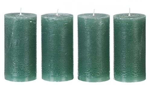 Adventstumpenkerzen rustik dunkelgrün 60 x 120 mm