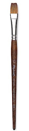 Raphael Precision 8534 Pennello a Manico Corto, Piatto, Sintetico, Naturale, 12