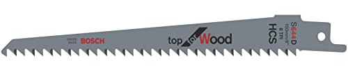 Bosch Professional 25 stycken Sabre sågblad S 644 D topp för trä (för trä, 150 x 19 x 1,25 mm, sabersågstillbehör)