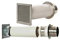 Verbrennungsluftsystem mit Doppelklappe 125mm (VLS) Zuluft-Set für Kamin