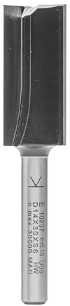 ENT 10237 Nutfräser HW, Schaft (S) 6 mm, Durchmesser (D) 14 mm, NL 30 mm, SL 32 mm, GL 62 mm