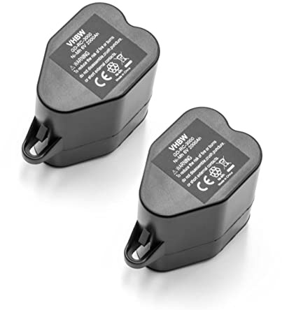 vhbw 2x batteria compatibile con Kärcher Robocleaner RC3000, RC 4.000, RC4000 home cleaner (2000mAh, 6V, NiMH)