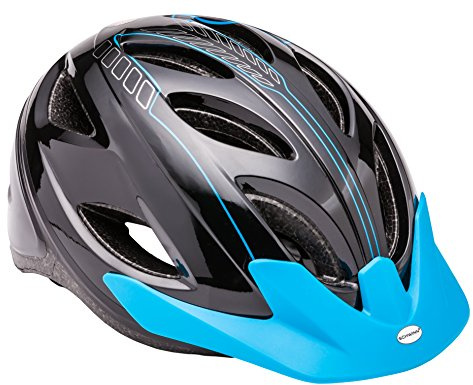 Schwinn Pathway Youth Bike Helmet, Black/Blue