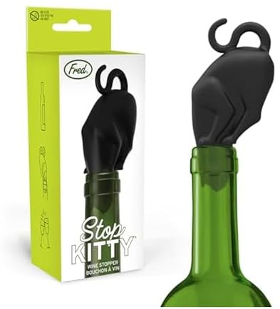 Genuine Fred STOP KITTY Wine Bottle Stopper