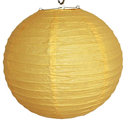 AAF Nommel®, 516, Lampion 1 Stk. Papier gelb unifarben japanisch rund Durchmesser 30 cm