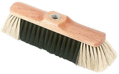 Kerbl 29525 Besen Roßhaarmischung mit Gewinde, 28 cm