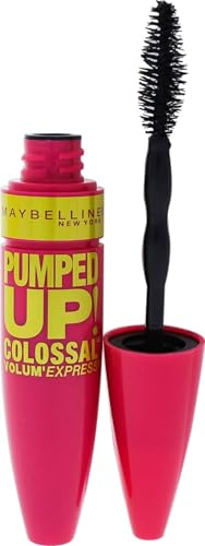 MAYBELLINE - Volum' Express Pumped Up Colossal Washable Mascara 214 Glam Black - 0.33 fl. oz. (9.7 ml)