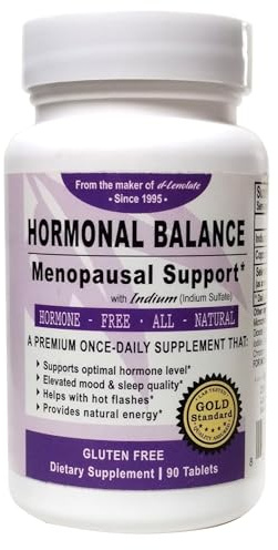 EAST PARK Research Menopause Support Supplement with Indium – Women's Daily Trace Mineral Blend with Zinc, Selenium & Copper – Dietary Supplement Tablets – 90 Count