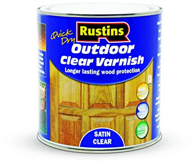 Rustins Quick Dry Outdoor Clear Varnish 1L Satin
