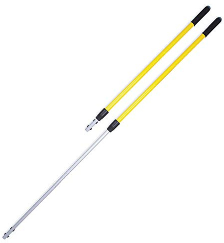 Rubbermaid Commercial Products FGQ75500YL00, HYGEN Quick Connect Straight Extension Mop Handle - Yellow