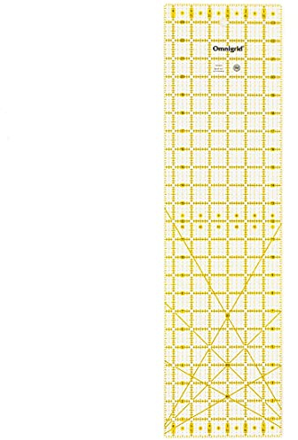 Omnigrid R6524 Omni-Gitter-Lineal, 16,5 x 61 cm, Baumwolle, Mehrfarbig, 6-½ x 24