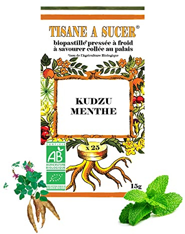 Bio Pastilles Tisane à Sucer Kudzu / Menthe Bio