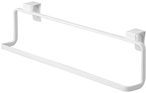 Yamazaki 2746 Tower Kitchen Towel Hanger Wide, White, Steel, 30 x 6.5 x 8 cm