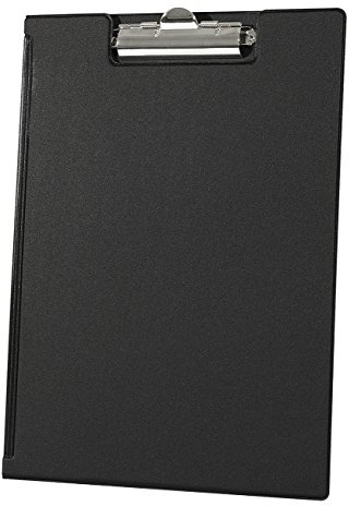 Wedo 57501 klämbrädsmapp (A4, med praktisk ficka vänster) svart