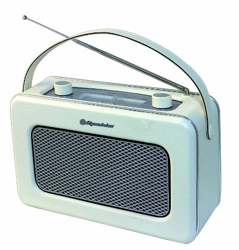 Roadstar TRA-1958/CR tragbares Retro Radio mit Netz/Batteriefunktion cream