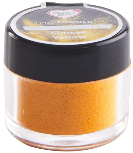 Rainbow Dust ProPowder Lebensmittelfarbpulver – Sonnenuntergangsgelb, 2 g