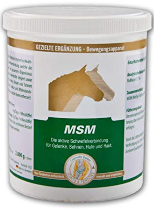 Equipower Vetripharm MSM | 800 g | Einzelfuttermittel für Pferde | Aktive Schwefelverbindung