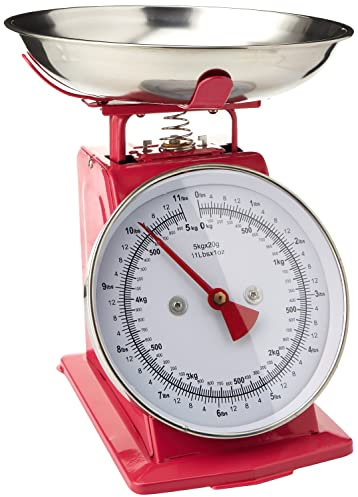PREMIER Housewares 0807083 Bilancia da Cucina, Acciaio Inossidabile, 5 kg, Rosa