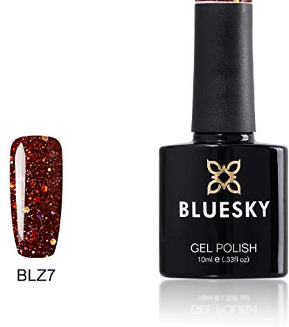 BLUESKY BLZ07 UV/Gel Nail Polish, 10 ml, Ruby Red Hollywood
