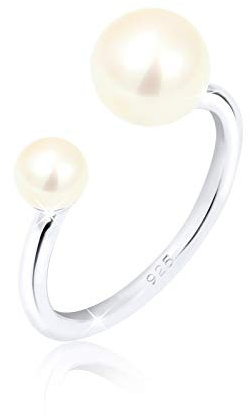 Elli Ring Damen mit Süßwasserperlen in 925 Sterling Silber
