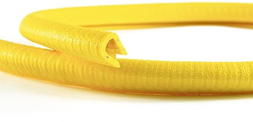 EUTRAS Kantenschutz 1-4,5 mm Gelb – Selbstklemmendes U-Profil ohne Kleber, PVC mit Stahlkern, Türkantenschutz Auto, Schutzleiste für Blech, Metall, Möbel & Karosserie