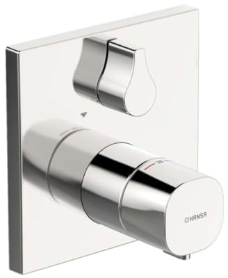 Hansa 81143562 Fertigmontageset / Wannen-Thermostat-Batterie HANSALIVING | mit Sicherungseinrichtung, mit integrierter keramischer Mengenregulierung, mit BLUESWITCH Umstellung und Absperrung