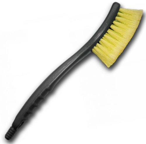 Bradas 5904182443790 Autowaschbürste Felgenbürste mit Wasserdurchlauf, Schwarz, 38x8x7 cm