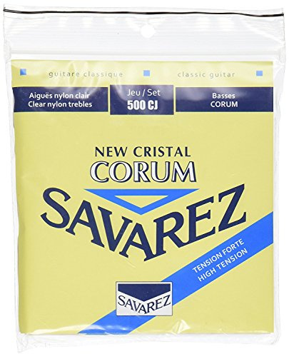 CUERDAS GUITARRA CLASICA - Savarez (500/CJ) Corum New Crystal Azul (Juego Completo)