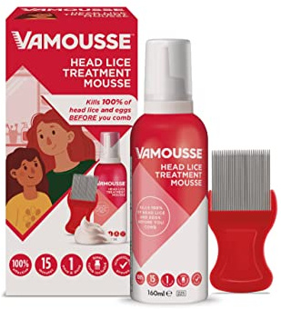 Vamousse Head Lice Treatment Mousse - 160ml **2 PACK DEAL**