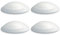 Bummsinchen Türstopper Wand weiß selbstklebend [4 Stück] - Ø 40 mm - kleiner Wandpuffer für Wandschutz - Türpuffer Wand für Türanschlag, Türgriffschutz, Türklinken Stopper