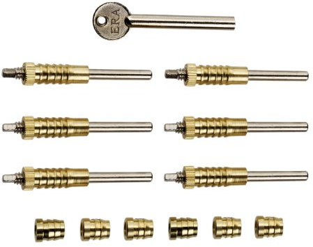 ERA 826-33 Sash Window Screw Locks - Brass (6 Pieces)